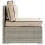 Chaise de patio d'extérieur en tissu Havenside Home Bocabec Modern par Modway-38392797
