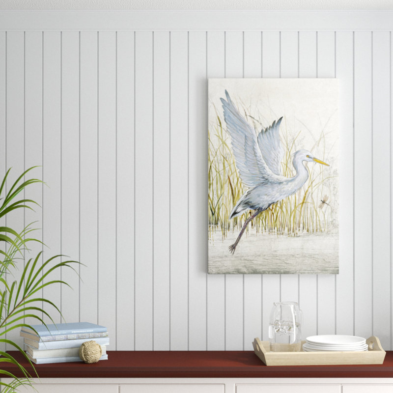 Heron Sanctuary I by Timothy O' Toole - Painting, 91cm H x 61cm W, Wrapped Canvas