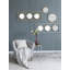 Miroir mural 3 pièces dans un cadre rectangulaire doré, décoration murale pour le salon de la chambre à coucher, 43 po x 16 po