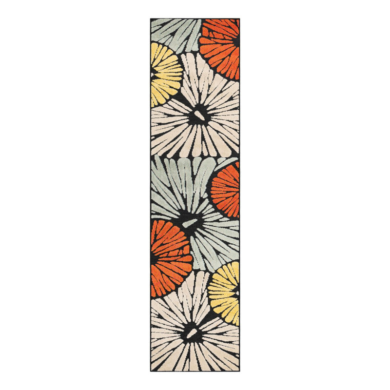 Tapis Bungalow Rose Cabana Caimin, Tapis de couloir 2 pi 7 po x 10 pi