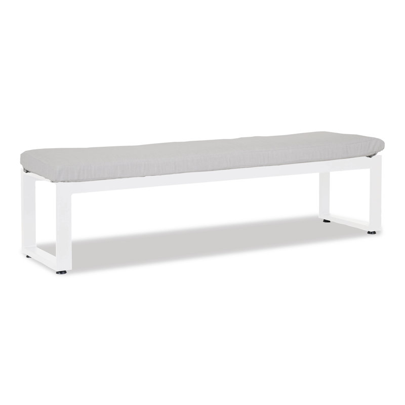 Banc de pique-nique en aluminium Camela, Argent coulé Sunbrella®