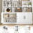 82.3"H X 59.1"W Wood 15-cube Bookcase With 2 Large Cabinets, Modern Storage Organizer For Living Room, Office Or Kitchen-1730958511