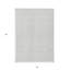 Tapis extérieur lavable à motif géométrique argenté et gris 5 pi x 8 pi