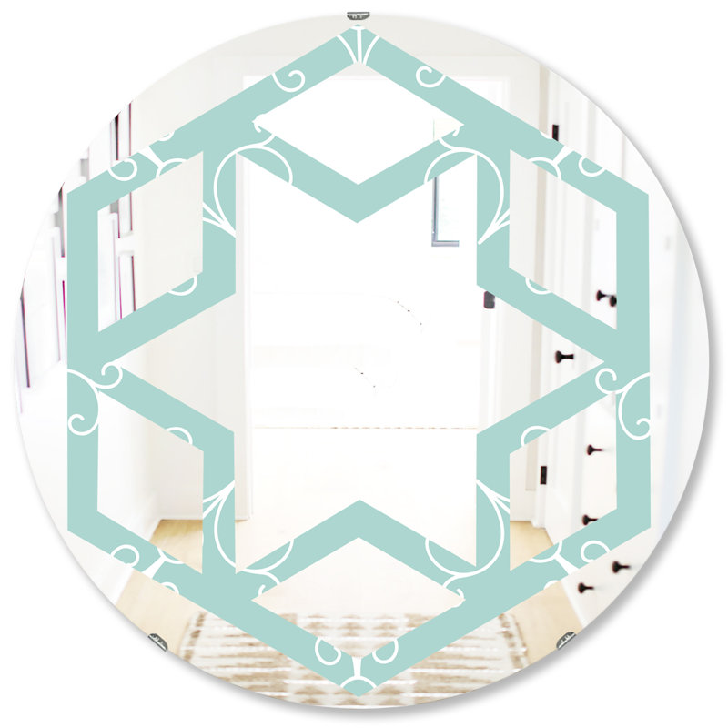 Miroir mural Eclectic Minimal Ornament, H 31,5 po x l po