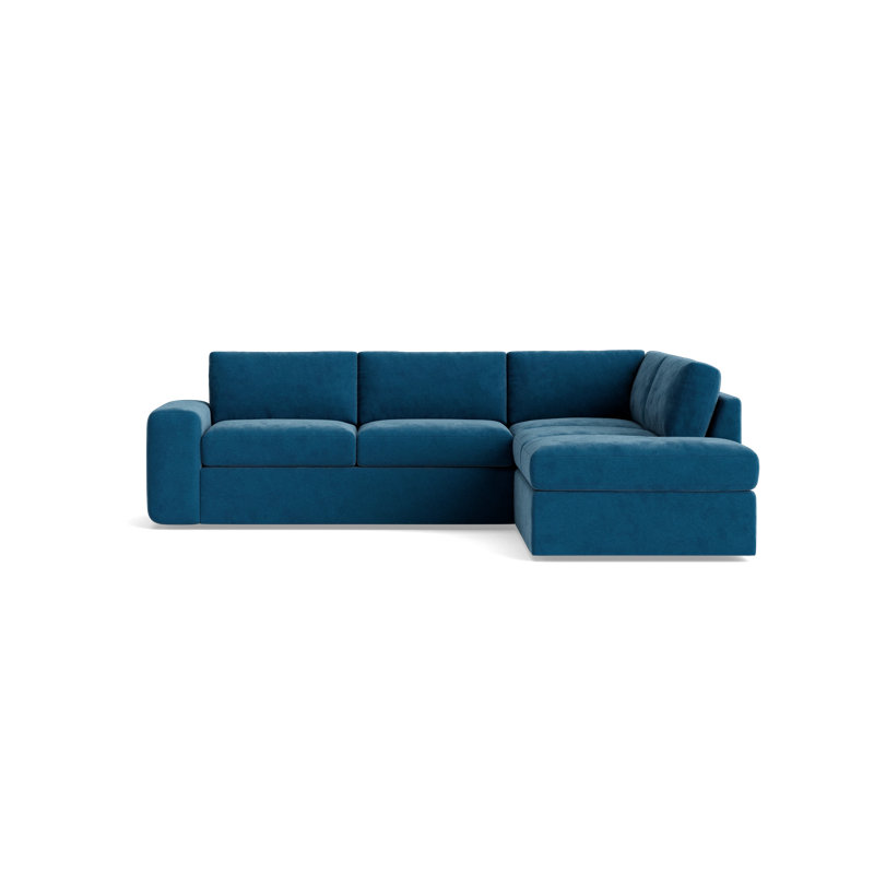 The OG Corner Sectional, Performance Velvet - Denim, Right Hand Facing