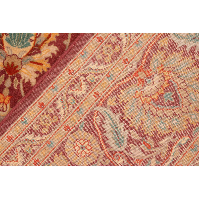 Tapis oriental brun en laine fait à la main 6 pi x 9 pi 4 po Pasquale