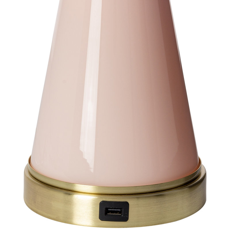 Lampe de table en verre
