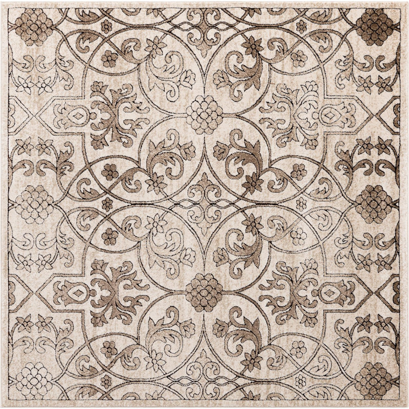 Emigdio Oriental Indoor Rug, Square 10'8"