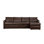Canapé modulaire en cuir l 108,5 po Cecelia