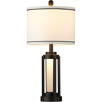 Industrial Table Lamps Set Of 2 Black