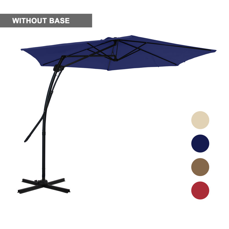 Parasol en porte-à-faux 10 pi Darathy, Bleu marine