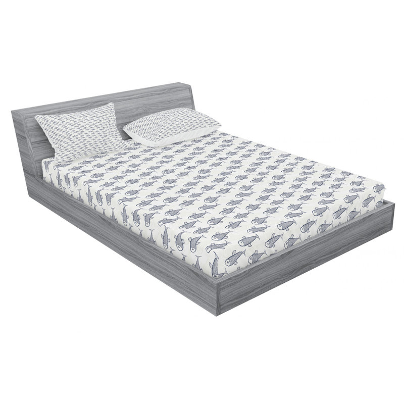 Microfiber Sheet Set, Queen Sheet Set with Fitted Sheet