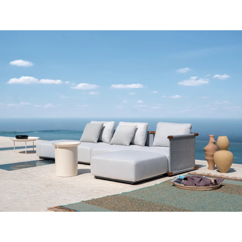 Brise Coffee Table, Cream, 18.11" Diameter