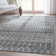Gazaway Diamond Grey Moroccan Trellis Area Rug