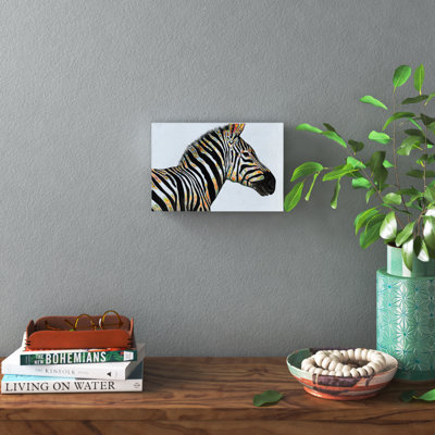 Reproduction de zèbre sur toile