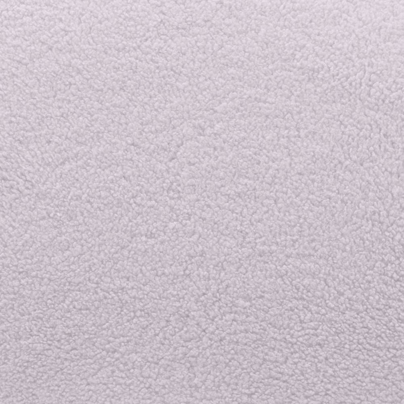 Light Gray Shearling-Style Modern Reception Sofa