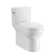 Toilette allongée deux pièces ErgoHeight de 1,28 gallon par pouce carré (siège inclus) Wicker Park
