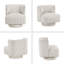 Chaise pivotante moderne rembourrée en tissu confortable pour salon 1 pièce-1704601132