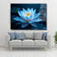 Fleur de lotus, art mural en verre trempé, décor floral-1961642646