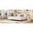 L-Shaped Linen Daybed, With Solid Wood Legs-1103410674-1103410676
