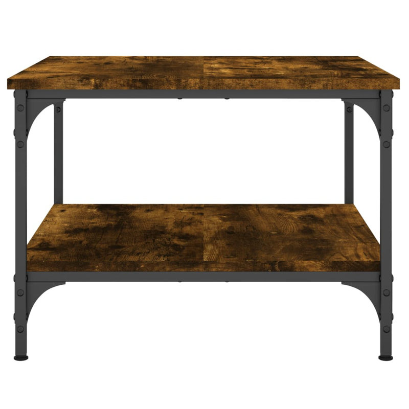 Add a touch of elegance to your living room with this stylish coffee table., Smoked Oak, 40cm H x 55cm W x 55cm D