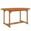 Cerian Oval Eucalyptus Extendable Outdoor Dining Table With Umbrella Hole , 150cm cm W 100cm cm D