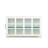 Kitchen Storage Cabinet - White With Glass Door. Crafted For Durability. 2 Sliding Doors And Adjustable Shelf Practical Storage. Painted. Non-Slip Feet Added Stability Constructed From Robust