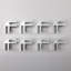 Pare-vent rectangulaire transparent en verre, 18,8 po X P 7,68 po x H 5,54 po