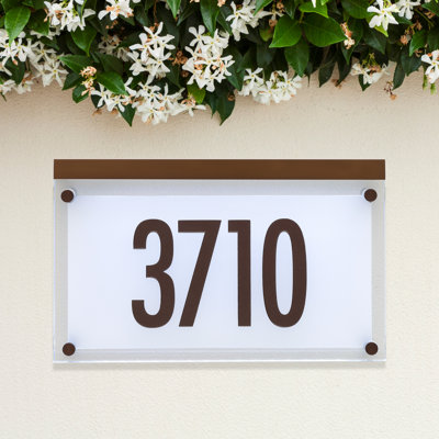 Futura Engraved 1-Line Address Sign