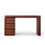 MDF Computer Desk with Built-In Electrical Outlet-778879158