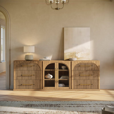 3-Piece Modular Sideboard Cabinet - C+2C - Camel