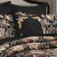 Coussin décoratif carré 18 po Calabria - noir
