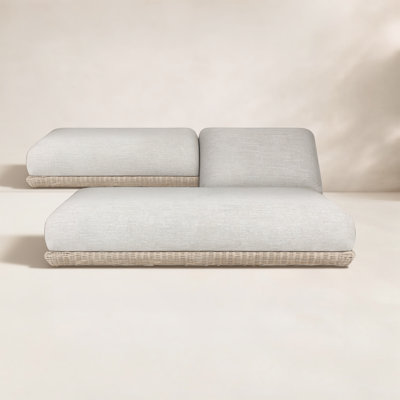 66" Patio Double Chaise Lounge