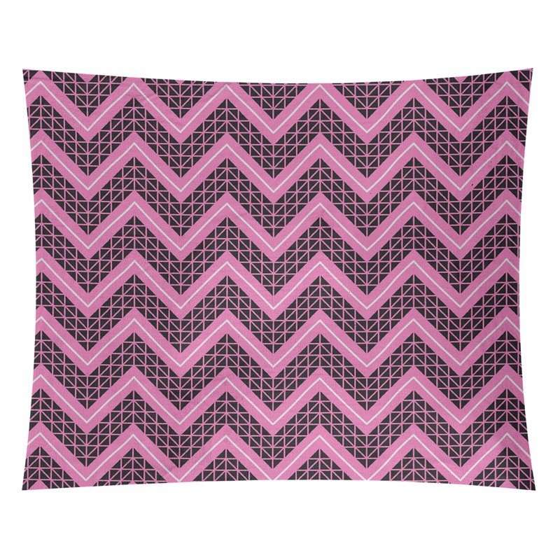 Tapisserie Stephenie, H 68 po x l 80 po, Rose / Noir