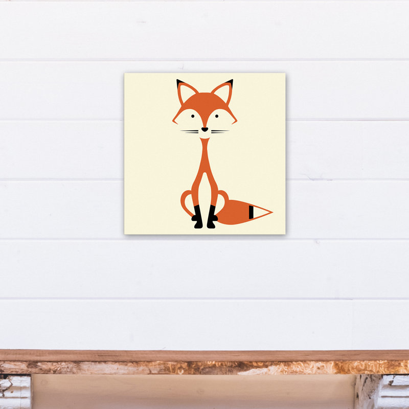 Reproduction d’art sur toile mod Fox, H 16 po x l 16 po x P 1,25 po, Sans cadre