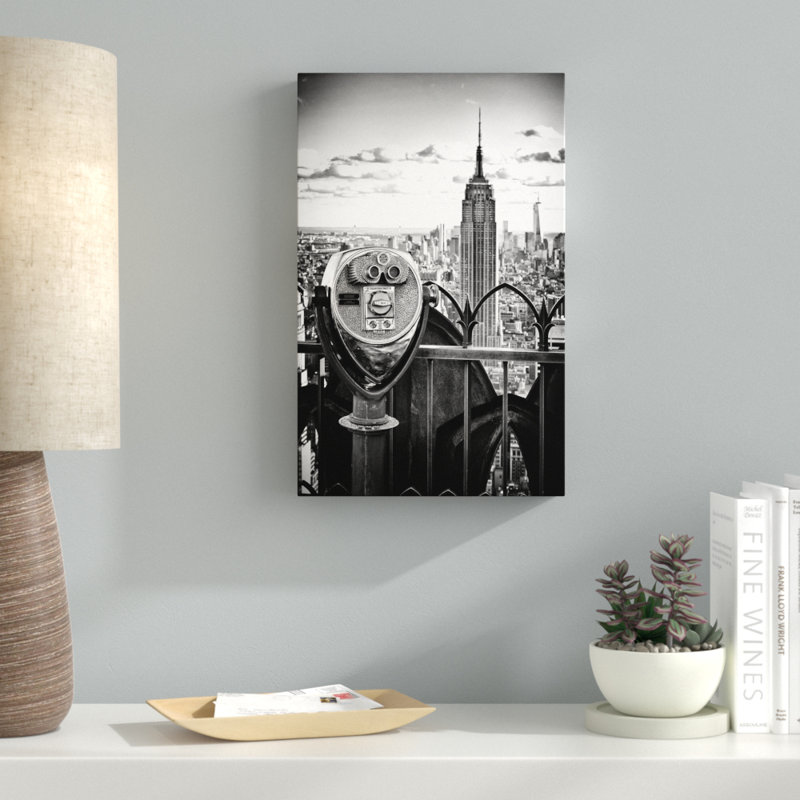 Wrapped Canvas Wall Art - Philippe Hugonnard 'Look Manhattan' Wall Art for Living Room, Bedroom, or Office Décor - 12x19