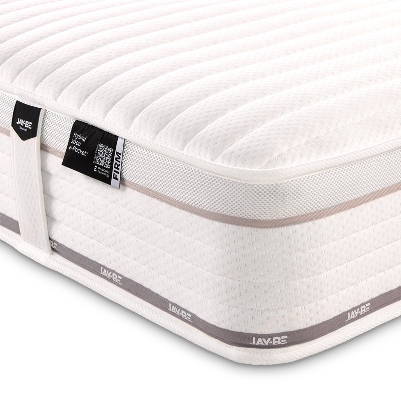 Jay-Be Firm Hybrid 2000 e-Pocket™ Truecore Eco-Friendly Mattress, Double (4'6)