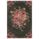 Tammie Floral Black/Red Area Rug