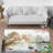 Non-Woven Thin Type Printed Rug Featuring an Intricate Floral and Leaf Design Ideal for Enhancing Your Living Room or Bedroom Decor-114284262
