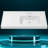 Solid Surface 43" Right Offset Single Bathroom Vanity Top In White Bathroom Countertop With Sink