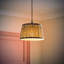 Coakley Linen Blend Empire Lamp Shade ( Slip-On ) in Blue-1383368077