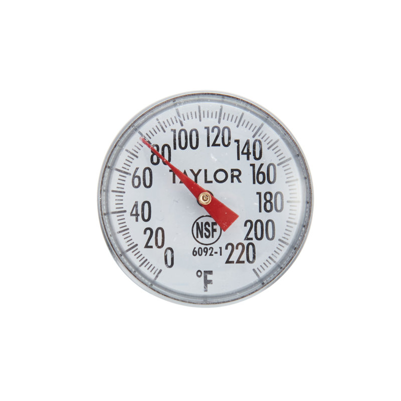 Taylor Standard Grade Thermometer (1-Inch Dial),Silver | Wayfair