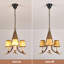 Lustre suspendu de style chalet avec abat-jour en bois de cerf