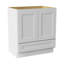 Armoire de salle de bain en bois massif prêt à assembler avec comptoir Shaker - comptoir non inclus-124482103