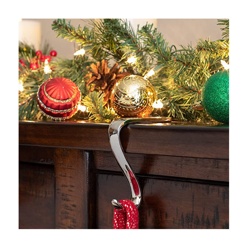 Porte-chaussette de Noël Christmas, Argent
