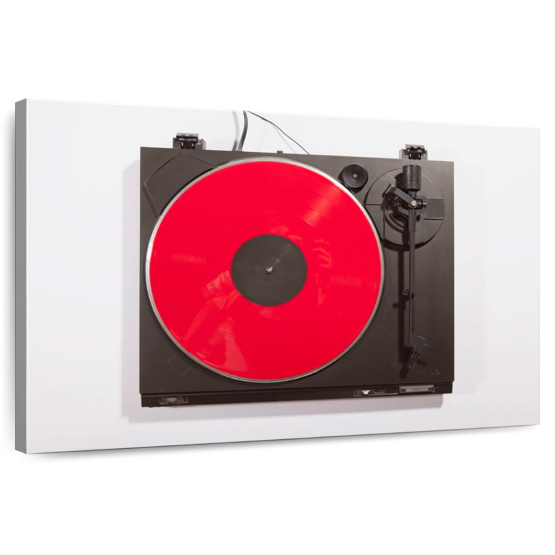 Tourne-disque rouge vif Abarca, H 34 po x l 51 po