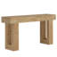 Console naturelle naturelle avec base en bois manufacturé pour espaces d'entrée polyvalents-564990844