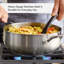 Casserole en acier inoxydable brossé à 3 plis avec couvercle KitchenAid, 4 pintes, acier inoxydable brossé