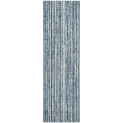 Premium Machine Washable Prisco Blue Rug