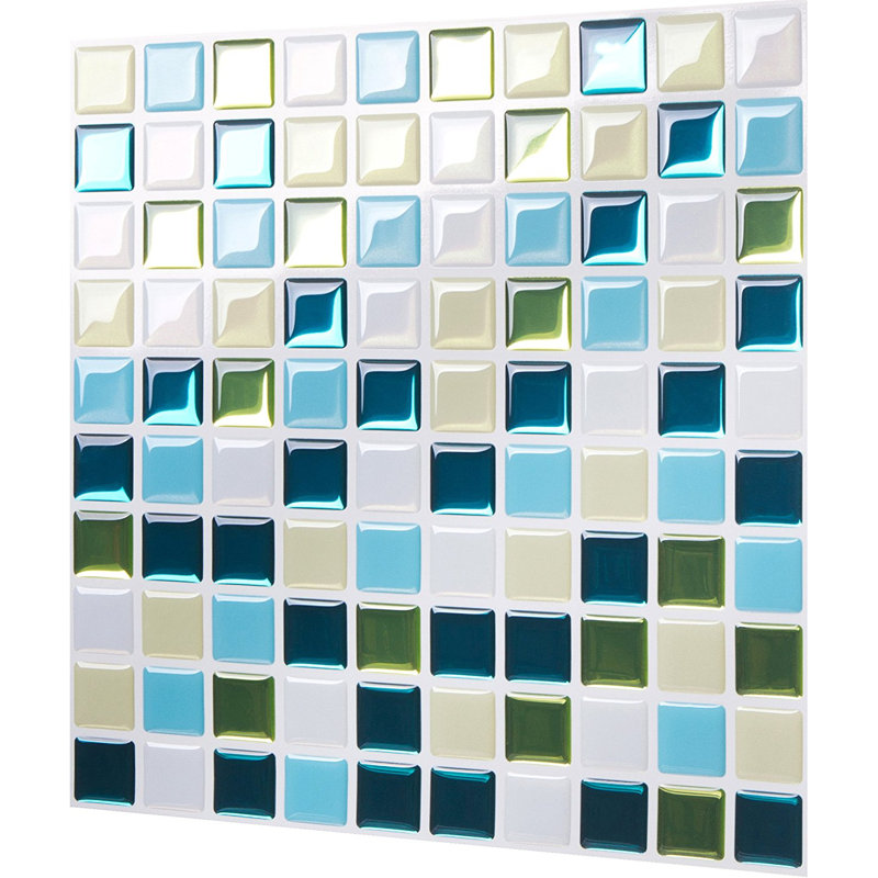 Carreau de mosaïque auto-adhésif en PVC l 10 po x L 10 po